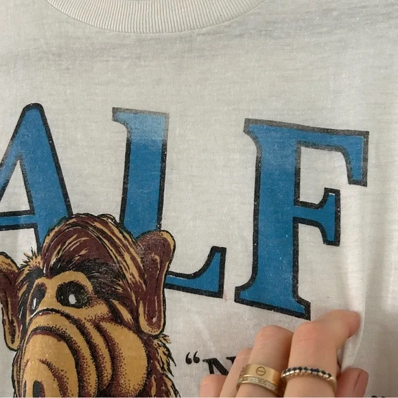 VINTAGE “ALF” No Problem Burnout Shirt sz S/M - Picture 2 of 9